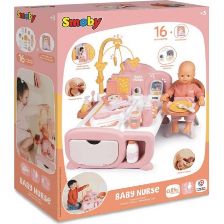 SMOBY Baby Nurse Nurserie Cocoon le jeu et ses 16 accessoires