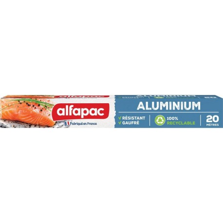 Alfapac Papier aluminium Gaufré Rouleau 20m