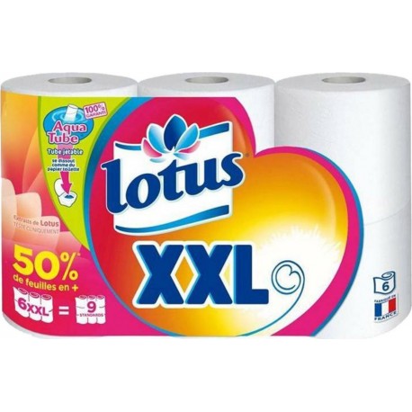 Lotus XXL Blanc x6 rouleaux
