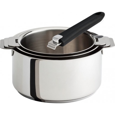 CRISTEL Batterie de cuisine 3 casseroles amovibles 16 a 20cm