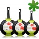 WECOOK Batterie de cuisine Wecook Ecogreen Set 3 Poêles Induction
