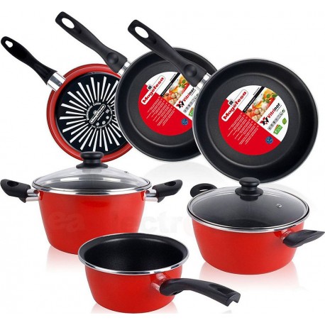 MAGEFESA Batterie de cuisine GRANA Batterie + Poêles 5 pcs Induction