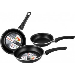 MAGEFESA Batterie de cuisine Kenia Set 3 Poêles à Frire Induction