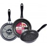 MAGEFESA Batterie de cuisine Gransasso Set 3 Poêles à Frire Induction