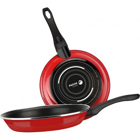 FAGOR Batterie de cuisine Optimax Set 2 Poêles à Frire Induction