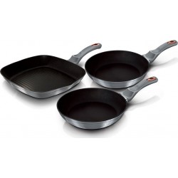 BERLINGER HAUS Batterie de cuisine Moonlight Set 2 Poêles, Grill Induction