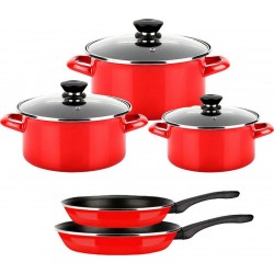 FAGOR Batterie de cuisine Optimax Induction 8 Pièces Acier Émaillé