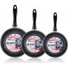 MAGEFESA Batterie de cuisine K2 Gransasso Set 3 Poêles Induction