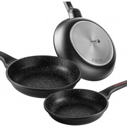 FAGOR Batterie de cuisine Alutherm Set de 3 Poêles Induction