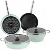 MAGEFESA Batterie de cuisine Nordic Induction 6 Pièces Antiadhésif