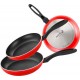 FAGOR Batterie de cuisine Maxima Set Poêles à Frire 20-24-28cm