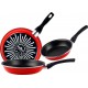 MAGEFESA Batterie de cuisine Grana Set 3 Poêles à Frire Induction