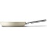 SMEG Poêle 28cm céramique crème