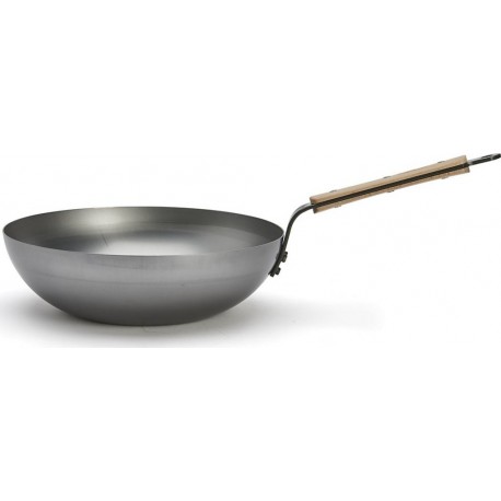DE BUYER Wok Mineral B Bois 28cm
