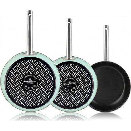 MAGEFESA Poêle Nordic Lot de 3 Poêles 22-26-30cm