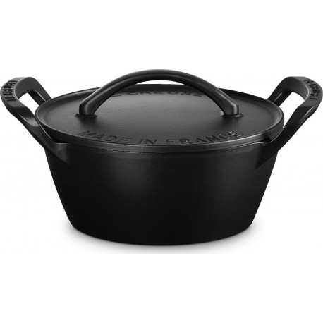 LE CREUSET Cocotte barbecue 25cm noir mat