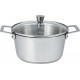 CRISTEL Faitout 24cm avec couvercle verre 1826