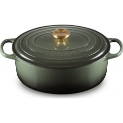 LE CREUSET Cocotte 31CM THYM BOUTON DORÉ