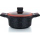 HERZBERG Casserole Cocotte avec revêtement en Granit avec
