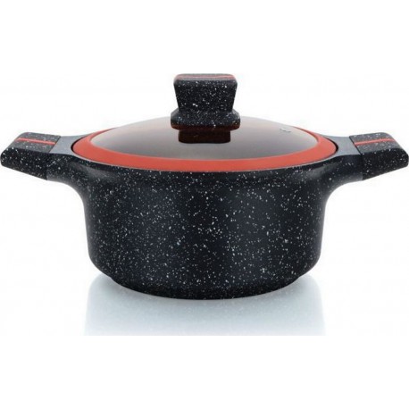 HERZBERG Casserole Cocotte avec revêtement en Granit avec