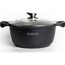 ROYALTY LINE Casserole Faitout en fonte 28cm Noir Royalty Line