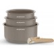 ARTHUR MARTIN Casserole Set de 3 casseroles 16-18-20cm poignée
