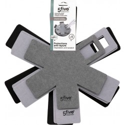 5FIVE Protection de poêle anti rayure x6 feutrine