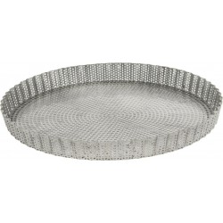 DE BUYER Moule à tarte cannele en inox 3214.28