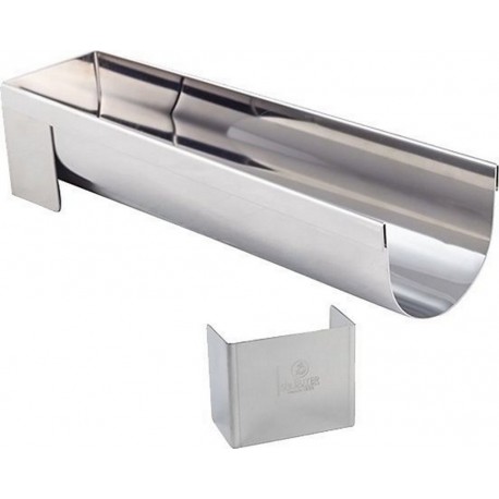 DE BUYER Moule à gâteau Gouttière inox ronde fine 4.4x30cm