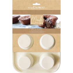 SCRAPCOOKING Moule à muffin à muffins antiadhésif