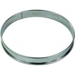 GOBEL Moule à tartelette Cercle à tarte haut inox bords roulé
