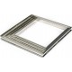 GOBEL Moule à tartelette Flan à tarte Carré inox bords roul