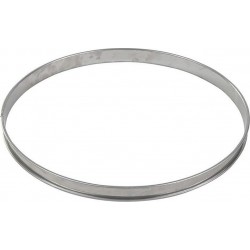 GOBEL Moule à tartelette Cercle à tarte haut inox bords roulé