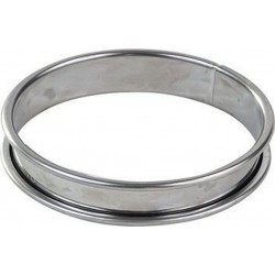 GOBEL Moule à tartelette Cercle à tarte inox bords roulés é