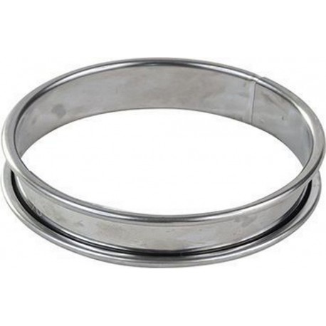GOBEL Moule à tartelette Cercle à tarte inox bords roulés é