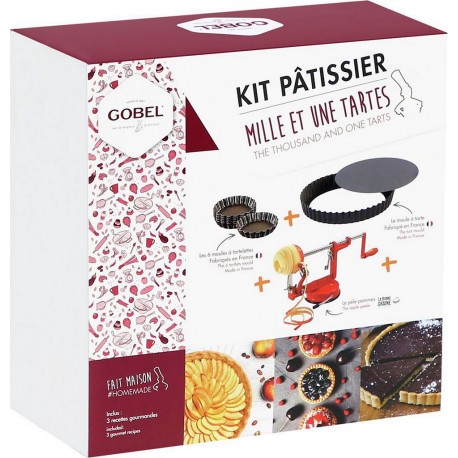 GOBEL Moule à tartelette Kit 1001 tartes (1 moule à tarte, 6 tart