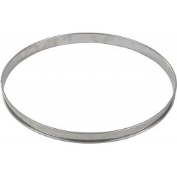 GOBEL Moule à tartelette Cercle à tarte inox bord roulé épa