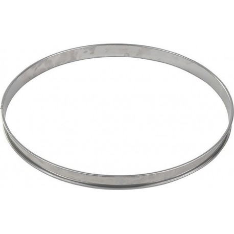 GOBEL Moule à tartelette Cercle à tarte inox bord roulé épa