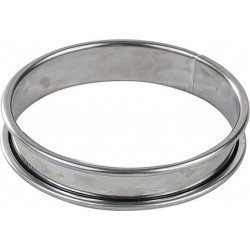 GOBEL Moule à tartelette Cercle à tarte inox bords roulés é