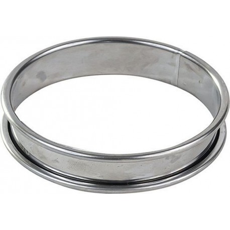 GOBEL Moule à tartelette Cercle à tarte inox bords roulés é
