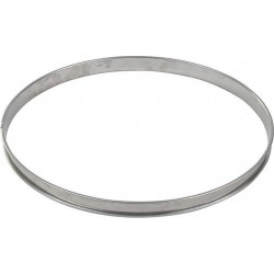 GOBEL Moule à tartelette Cercle à tarte haut inox bords roulé
