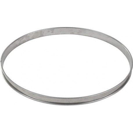 GOBEL Moule à tartelette Cercle à tarte haut inox bords roulé
