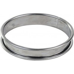 GOBEL Moule à tartelette Cercle à tarte inox bords roulés é
