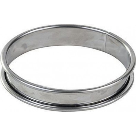 GOBEL Moule à tartelette Cercle à tarte inox bords roulés é