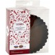 GOBEL Moule à tartelette Boîte de 6 tartelettes rondes cannelées