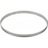 GOBEL Moule à tartelette Cercle à tarte haut inox bords roulé