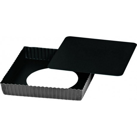 GOBEL Moule à tartelette Tarte carrée cannelée antiadhérente Ob