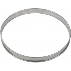 GOBEL Moule à tartelette Cercle à tarte inox bord roulé épa