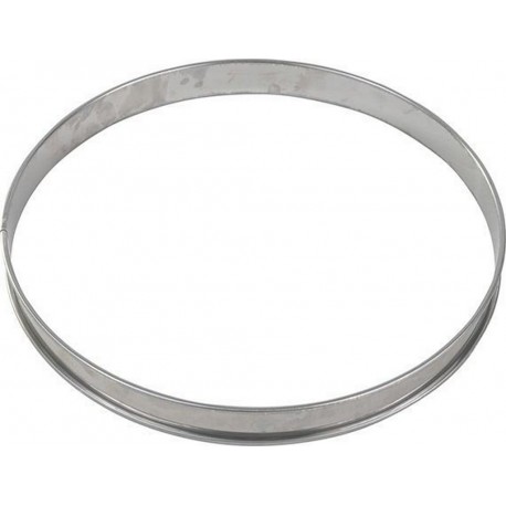 GOBEL Moule à tartelette Cercle à tarte inox bord roulé épa
