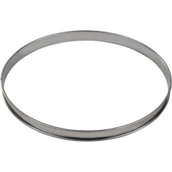 GOBEL Moule à tartelette Cercle à tarte inox bord roulé épa